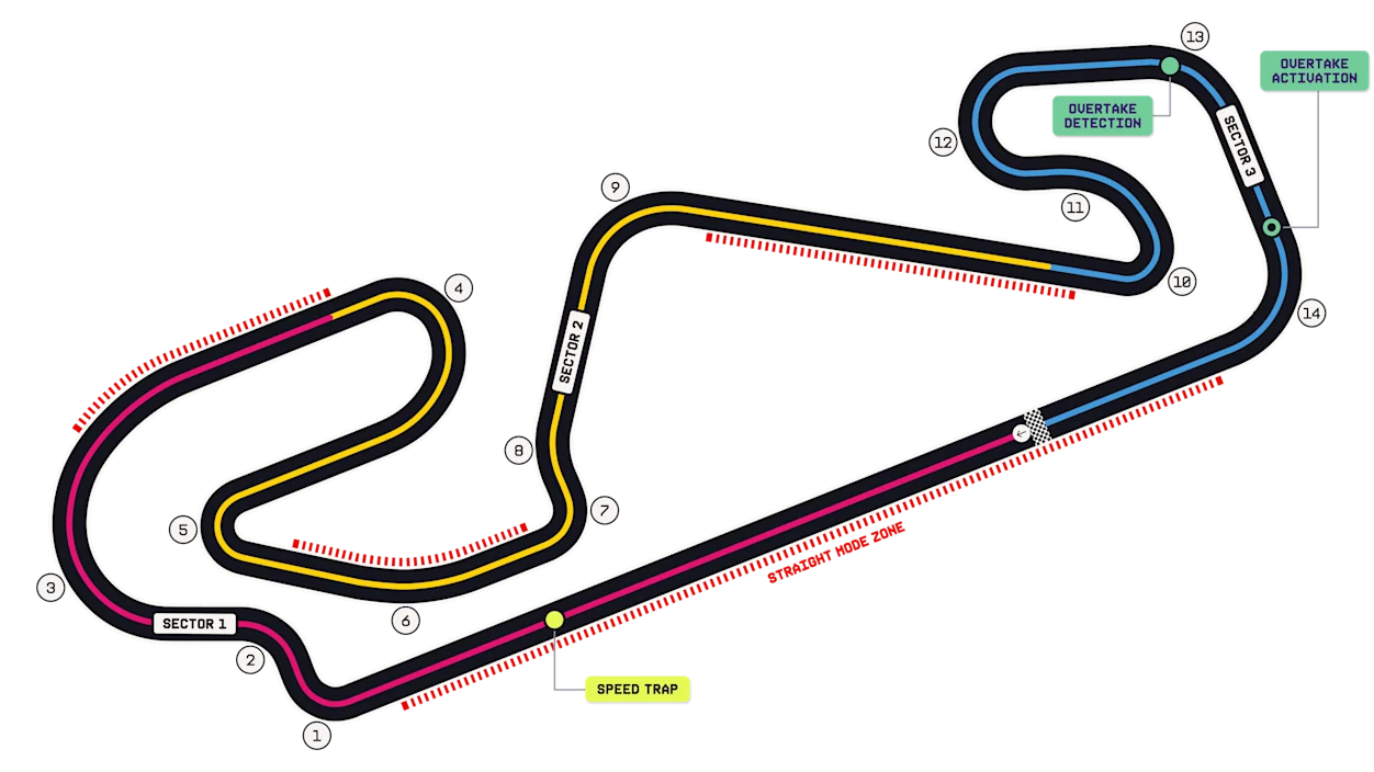 Detailed map of Circuit de Barcelona-Catalunya