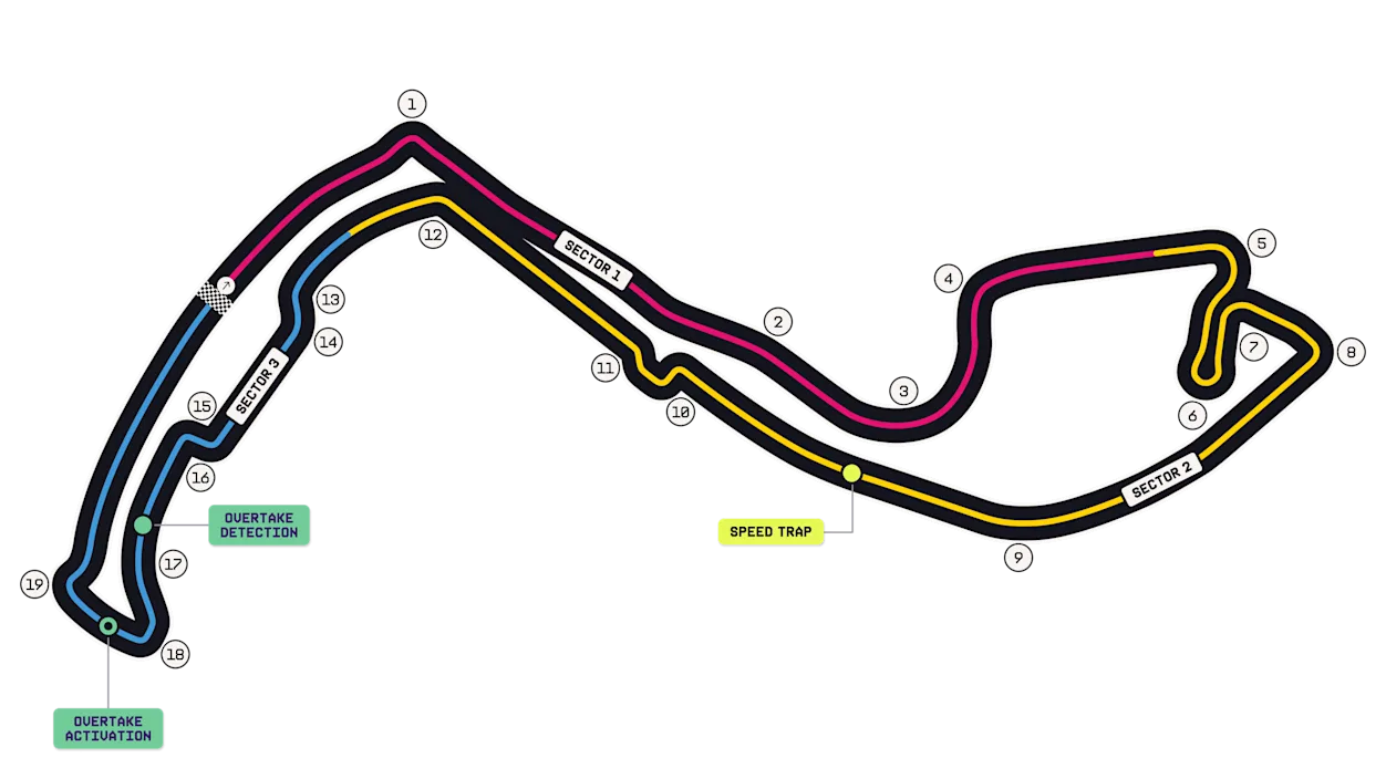 Detailed map of Circuit de Monaco