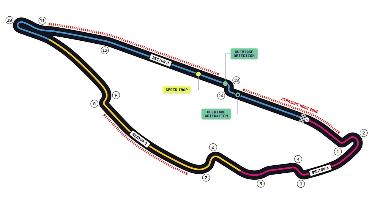 Detailed map of Circuit Gilles-Villeneuve